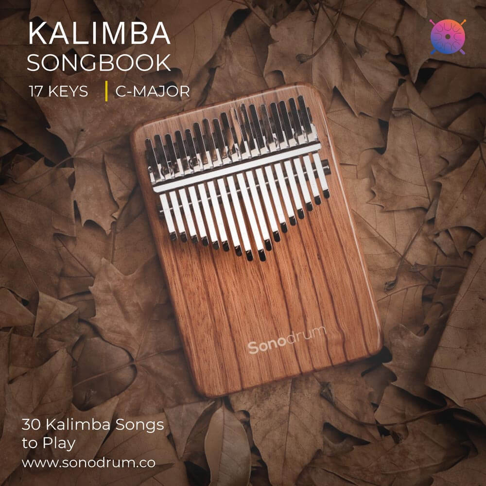 Kalimba songbook 17 keys C major 30 songs Download PDF