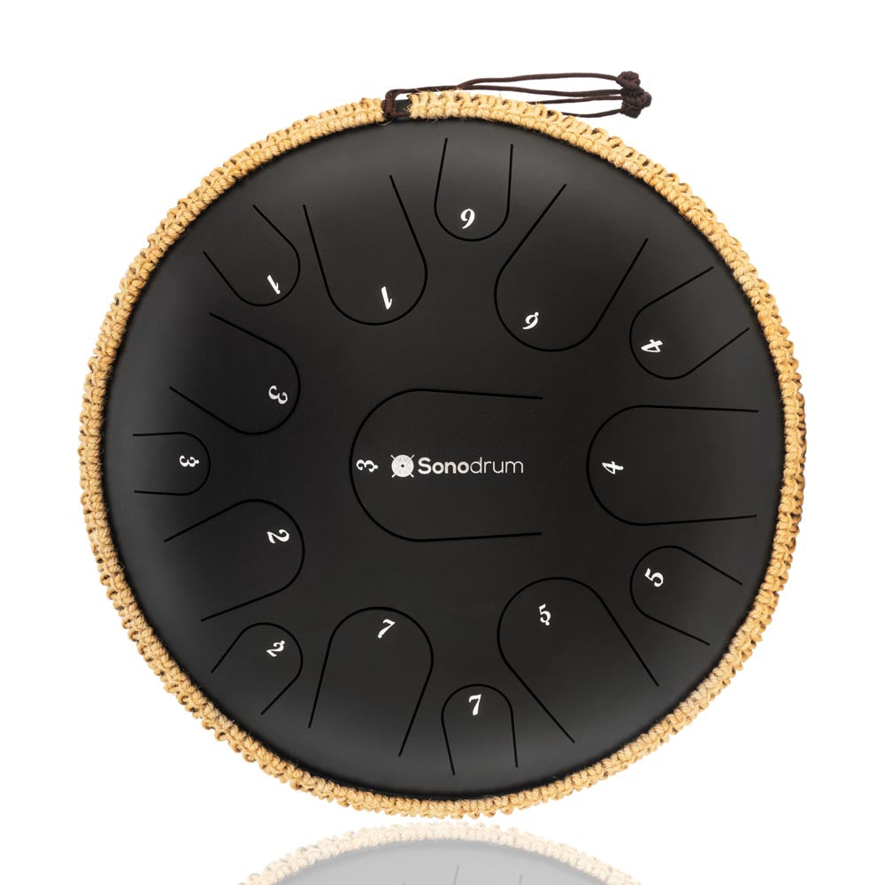 SonodrumSteelTongueDrumPremium-13Inches_15Tongues_CMajor-BlackSonodrumSteelTongueDrumPremium-13Inches_15Tongues_CMajor-Black
