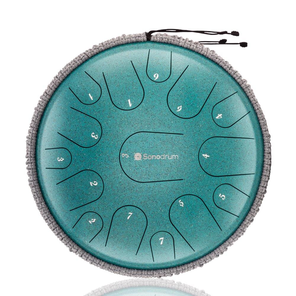 SonodrumSteelTongueDrumPremium-13Inches_15Tongues_CMajor-Green