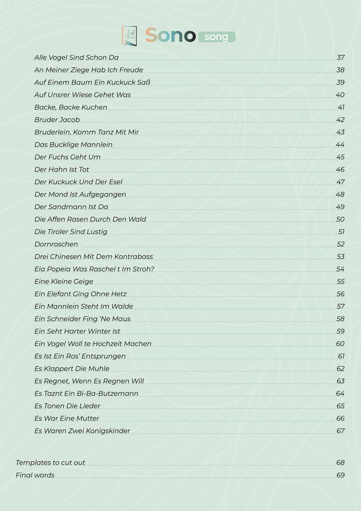 Tongue Drum Music Book - 50 German Children's Songs - For all tongue drums in C major with 8 / 11 / 13 / 14 / 15 tongues - PDF for download3