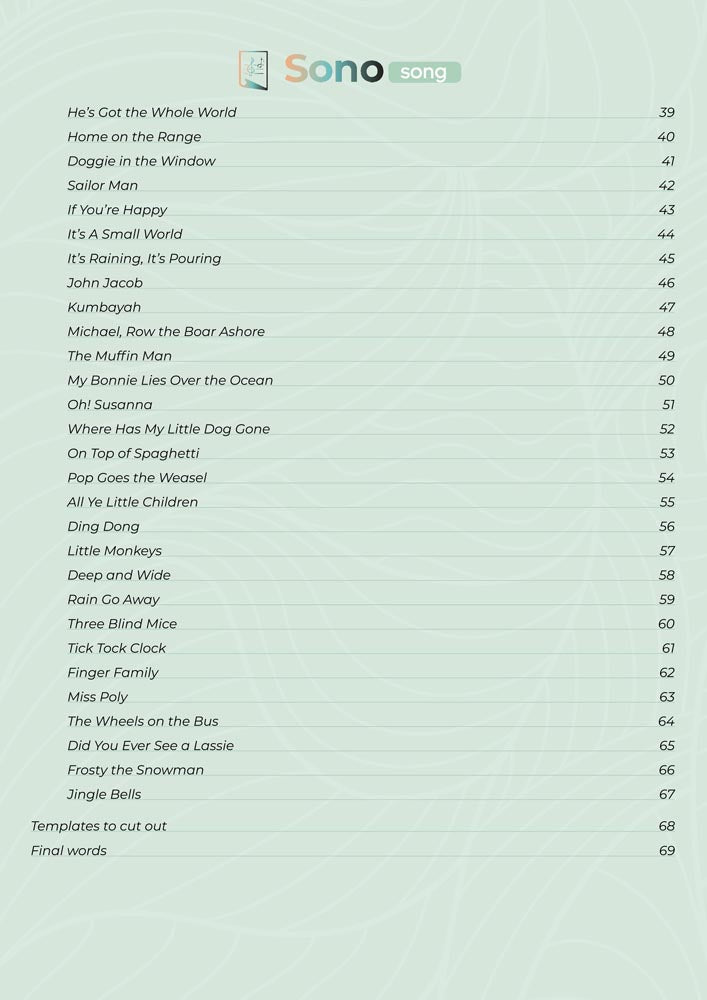 Tongue Drum Music Book - 50 Popsongs - For all tongue drums in C major with 8 / 11 / 13 / 14 / 15 tongues - PDF for download3