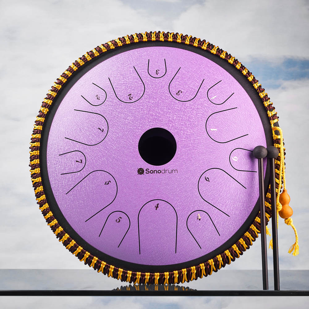 SonodrumSteelTongueDrumExclusive14Inches-14Tongues-Nature-Lilac