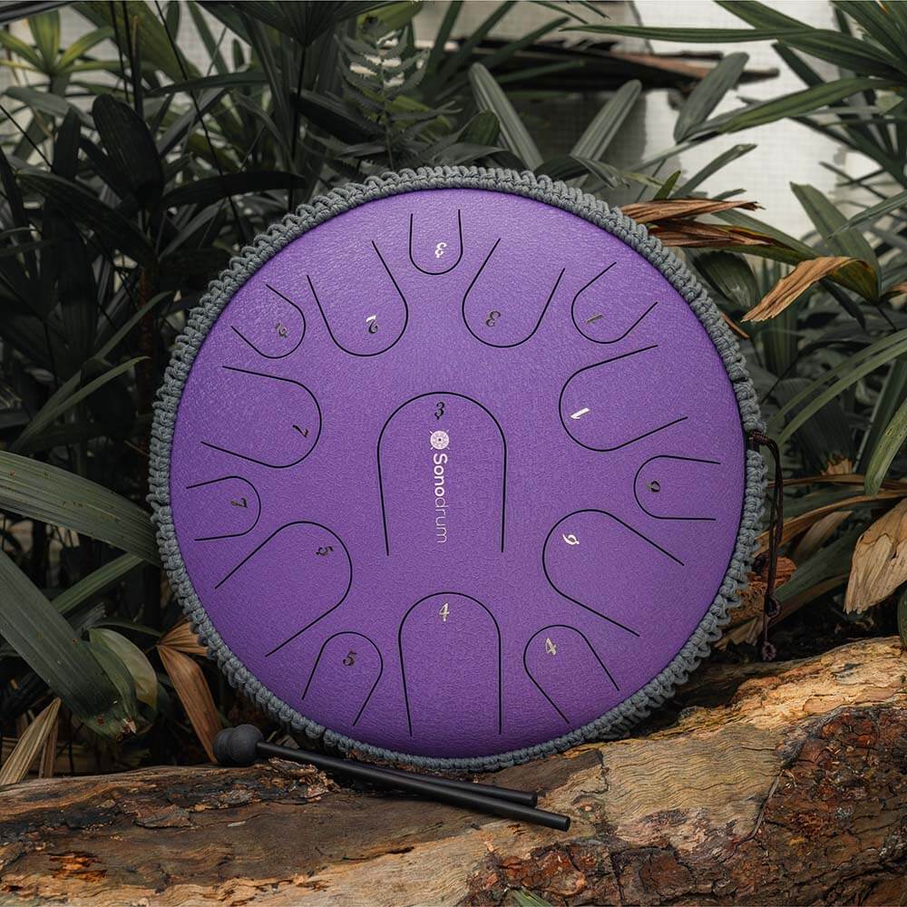 Sonodrum Steel Tongue Drum "Premium" - Handmade - 13″ - 15 Tongues - C Major