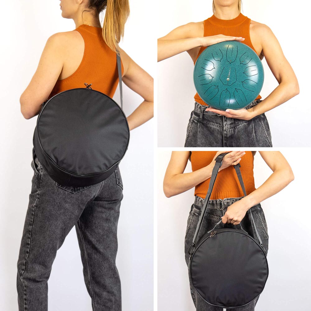 SonodrumSteelTongueDrumStandard-12Inches_11Tongues_CMajor-ShowBag