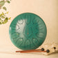 SonodrumSteelTongueDrumStandard-12Inches_11Tongues_CMajor-Sticks-Green