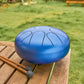 SonodrumSteelTongueDrumStandard-8Inches_8Tongues_CMajor-Sticks-DarkBlue