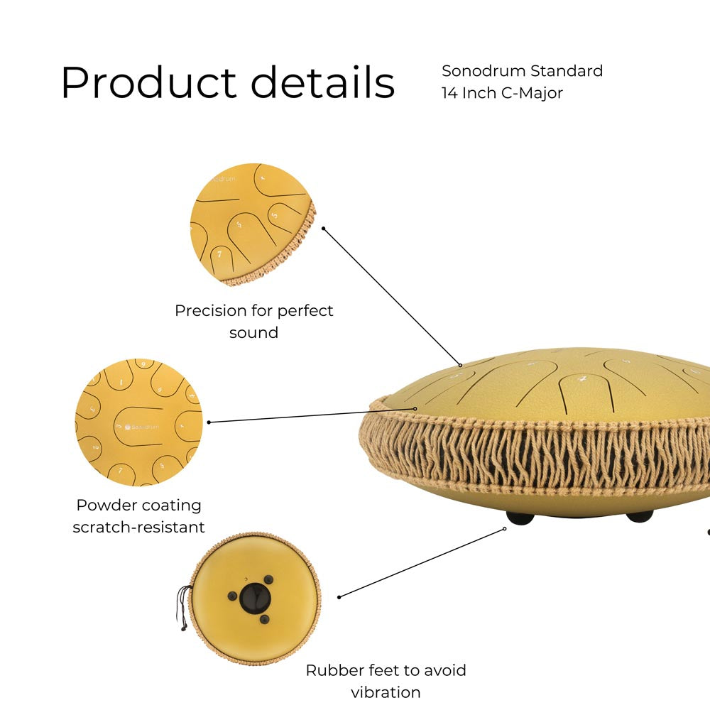 SonodrumTongueDrumPremiumC-Major13InchGoldProductDetails