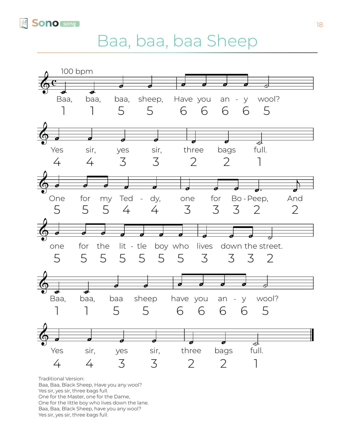 Page 3 from English Children’s Songs