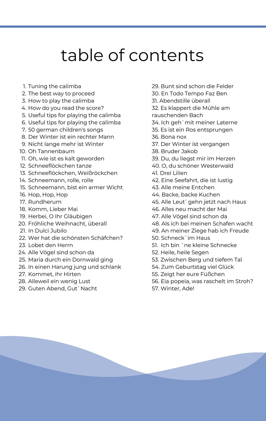 Page 1 from German Children's Songs