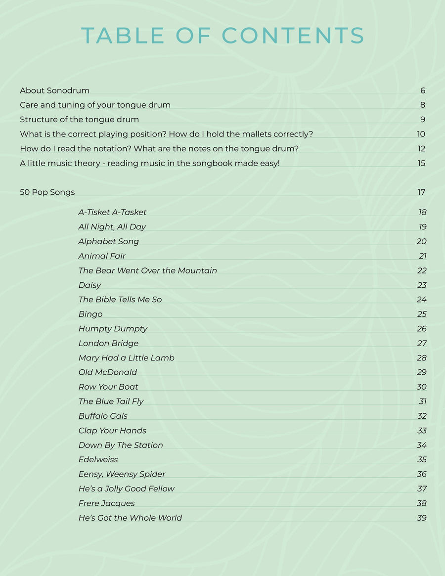 Page 1 from Pop Songs