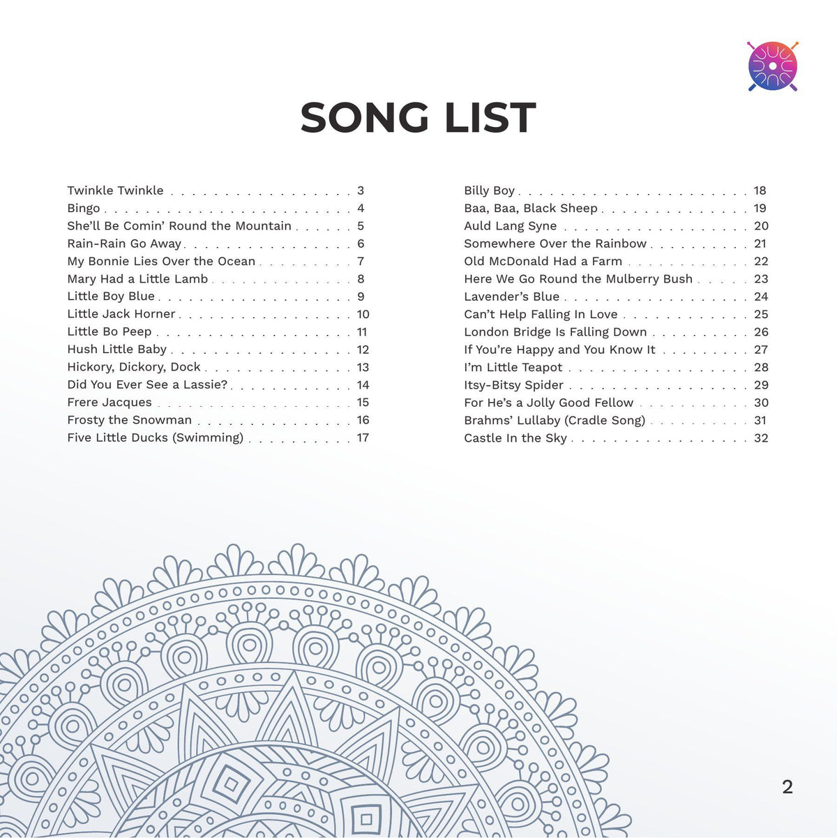 Page 1 from Tongue Drum Songbook